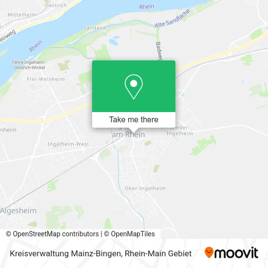 Карта Kreisverwaltung Mainz-Bingen