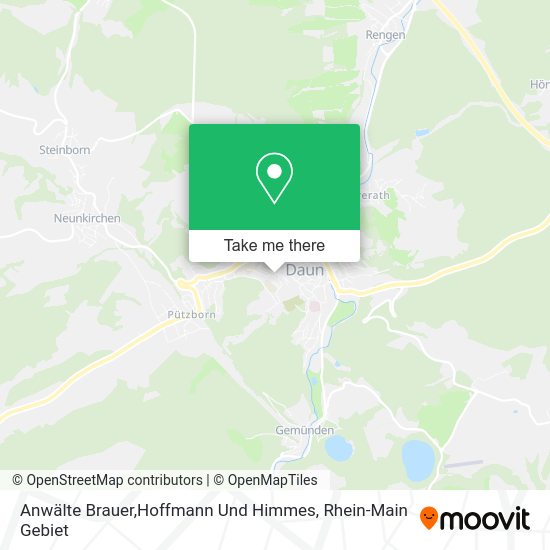 Карта Anwälte Brauer,Hoffmann Und Himmes