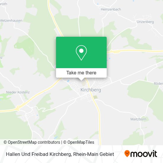 Карта Hallen Und Freibad Kirchberg