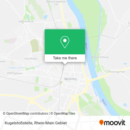 Карта Kugelstoßstelle