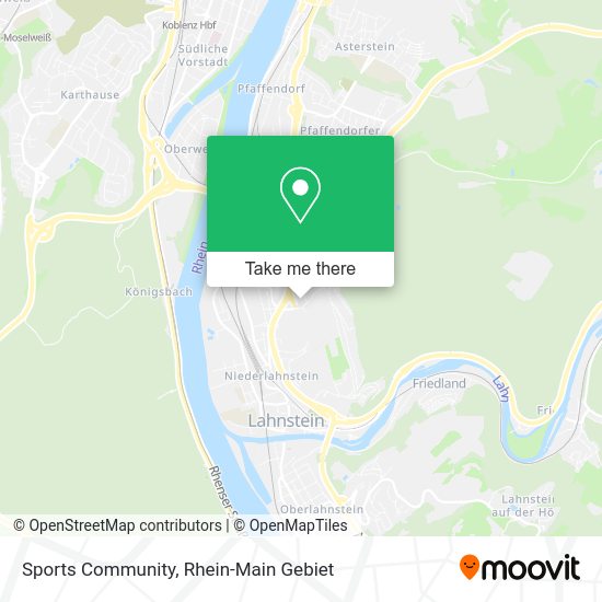 Карта Sports Community