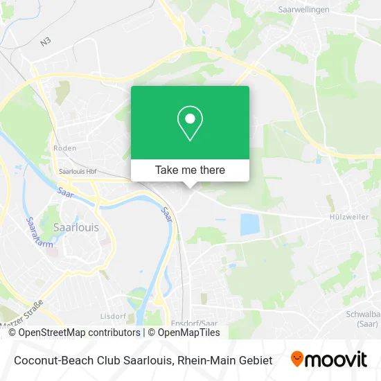 Coconut-Beach Club Saarlouis map