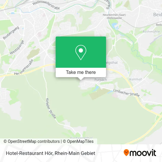 Карта Hotel-Restaurant Hör
