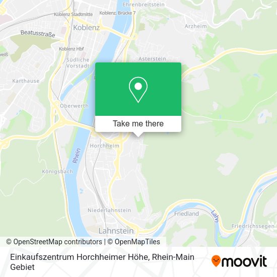 Карта Einkaufszentrum Horchheimer Höhe