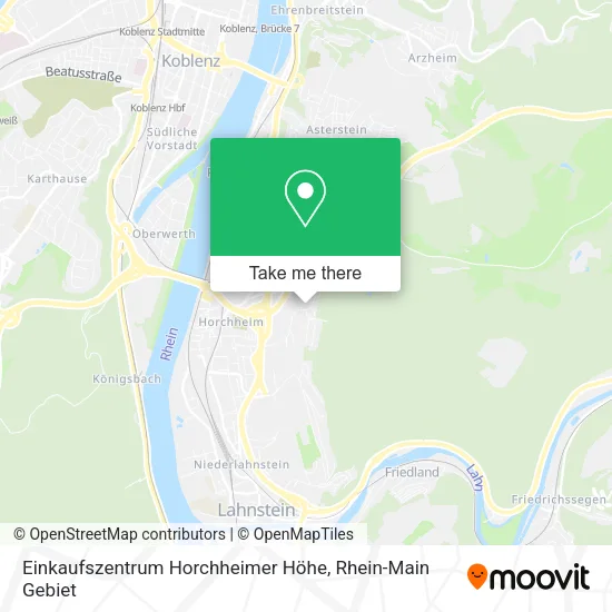 Карта Einkaufszentrum Horchheimer Höhe