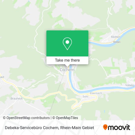Карта Debeka-Servicebüro Cochem