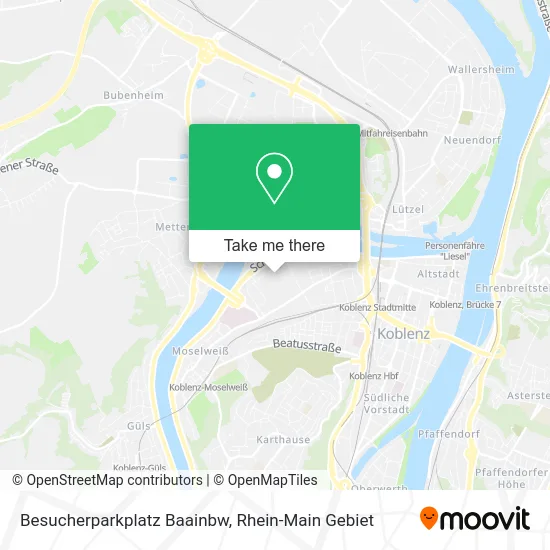 Карта Besucherparkplatz Baainbw