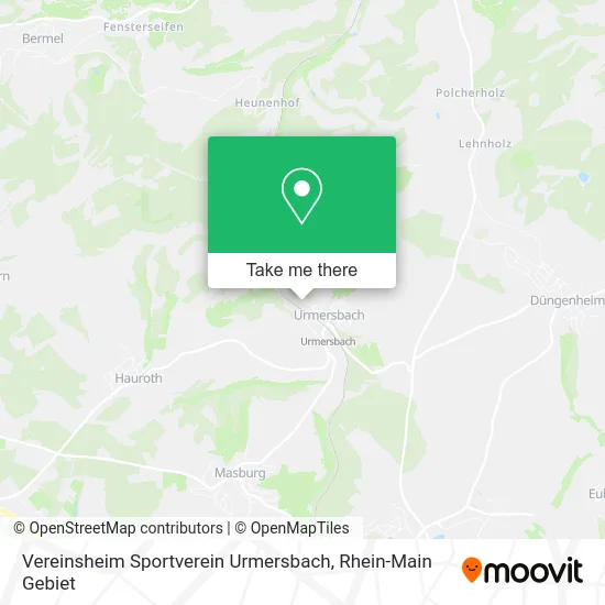 Карта Vereinsheim Sportverein Urmersbach
