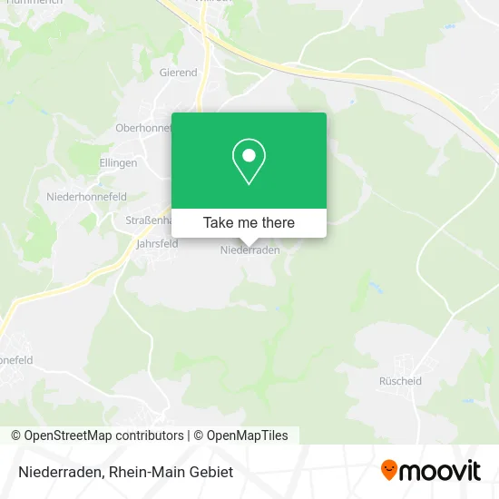 Niederraden map