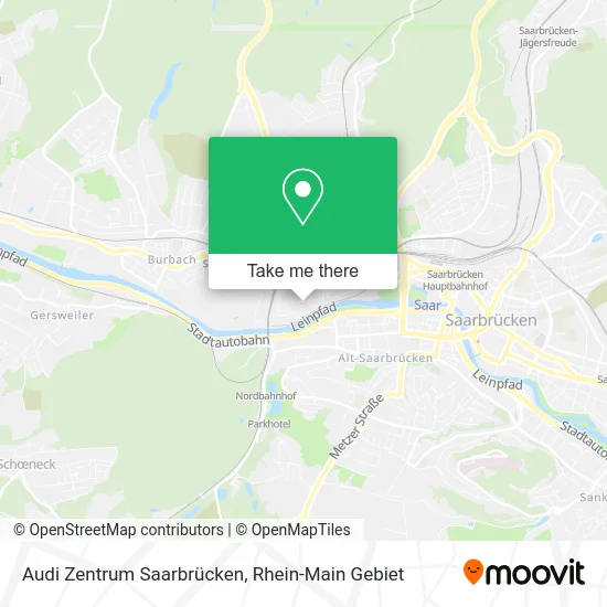 Карта Audi Zentrum Saarbrücken