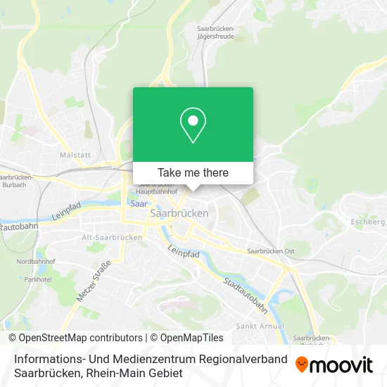 Карта Informations- Und Medienzentrum Regionalverband Saarbrücken