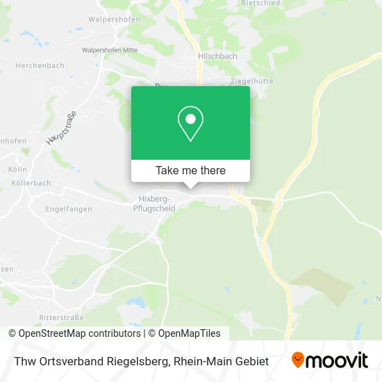 Карта Thw Ortsverband Riegelsberg