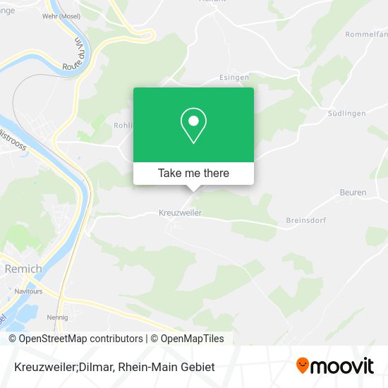 Карта Kreuzweiler;Dilmar