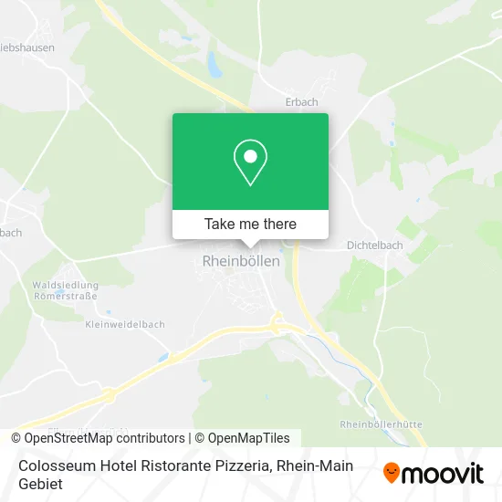 Карта Colosseum Hotel Ristorante Pizzeria