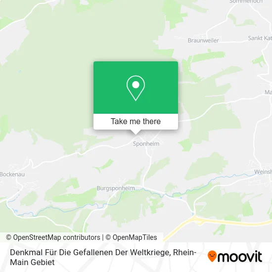 Карта Denkmal Für Die Gefallenen Der Weltkriege