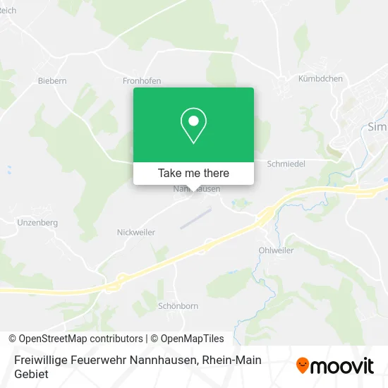Карта Freiwillige Feuerwehr Nannhausen