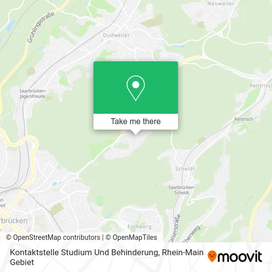 Карта Kontaktstelle Studium Und Behinderung