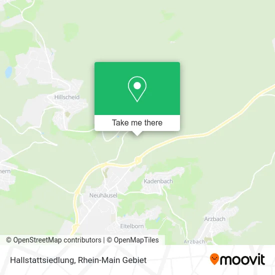Карта Hallstattsiedlung
