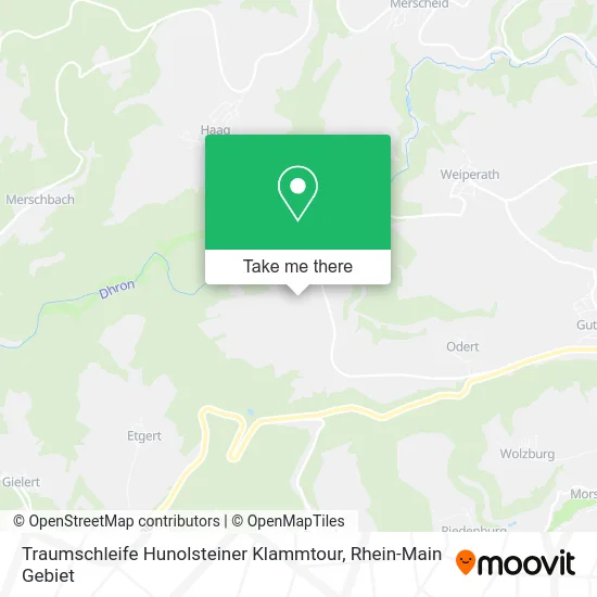 Карта Traumschleife Hunolsteiner Klammtour