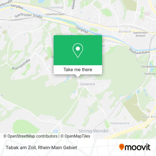 Карта Tabak am Zoll