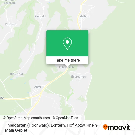 Карта Thiergarten (Hochwald), Echtern. Hof Abzw