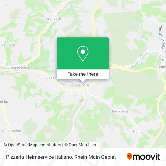Карта Pizzeria-Heimservice Italiano