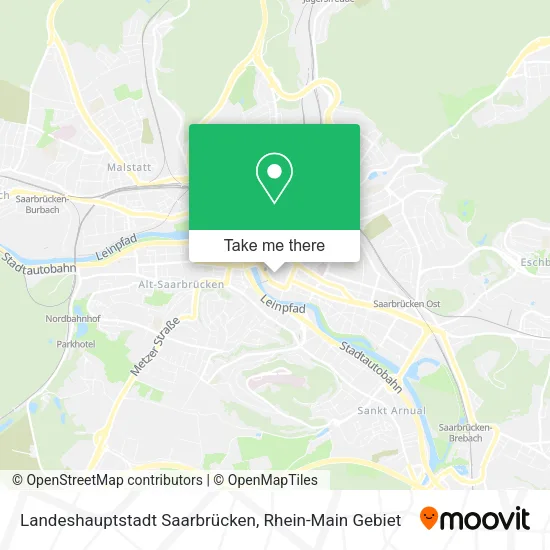 Карта Landeshauptstadt Saarbrücken