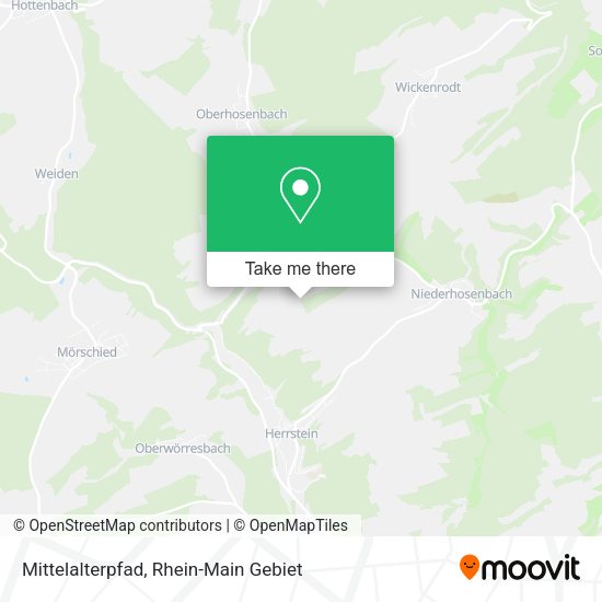 Карта Mittelalterpfad