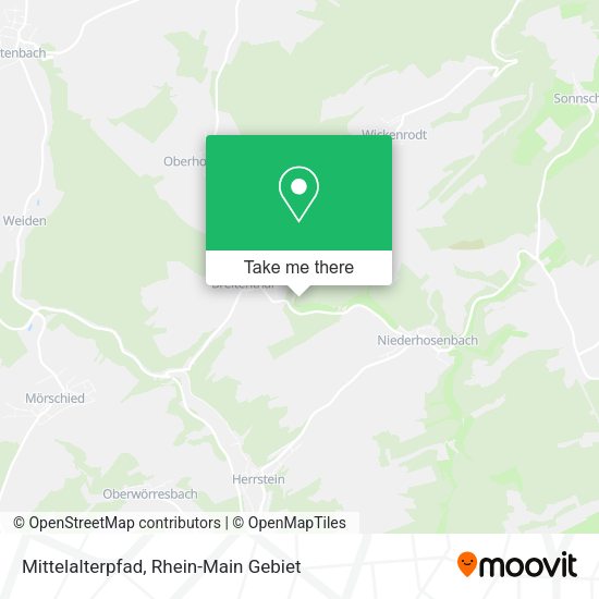 Карта Mittelalterpfad