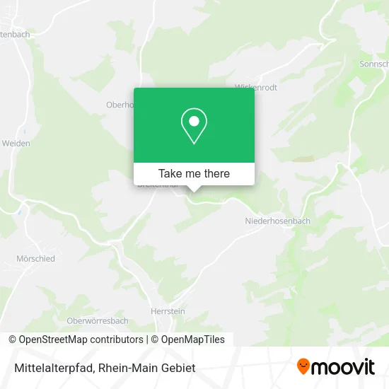 Карта Mittelalterpfad