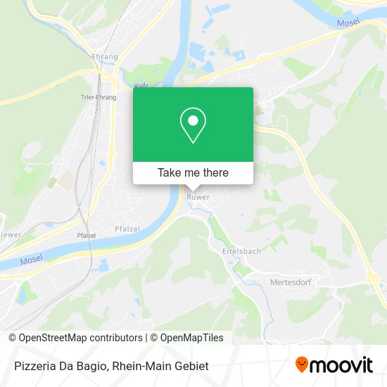 Карта Pizzeria Da Bagio