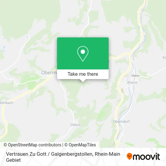 Карта Vertrauen Zu Gott / Galgenbergstollen