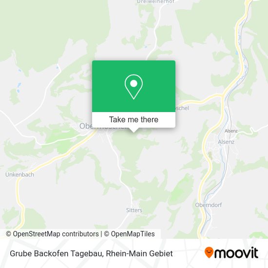 Карта Grube Backofen Tagebau