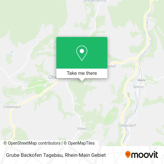 Карта Grube Backofen Tagebau