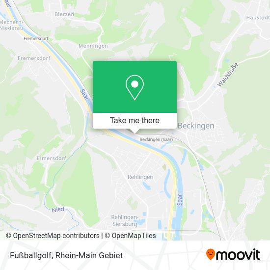 Карта Fußballgolf