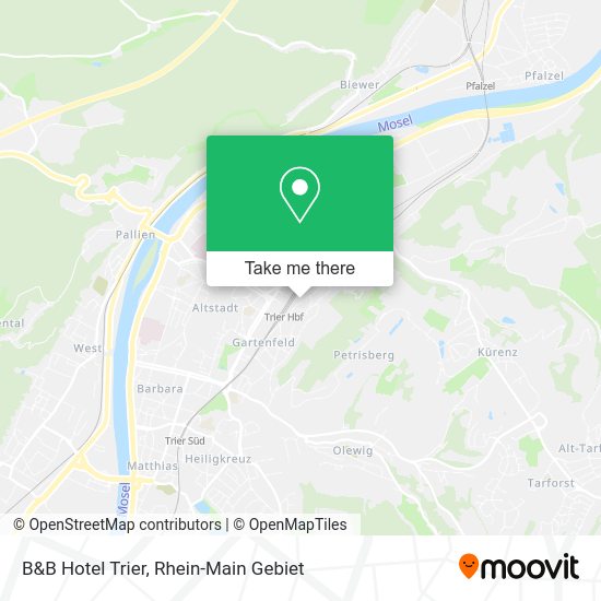 Карта B&B Hotel Trier
