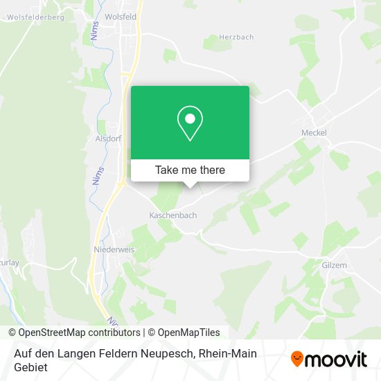 Карта Auf den Langen Feldern Neupesch