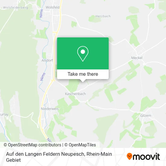 Карта Auf den Langen Feldern Neupesch