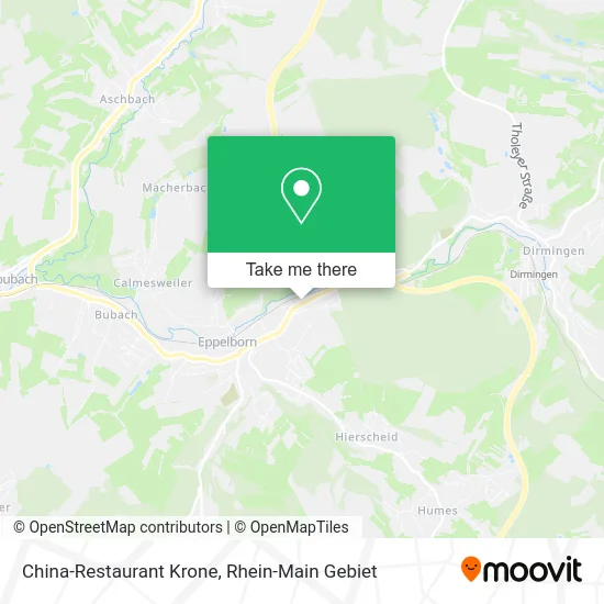 Карта China-Restaurant Krone