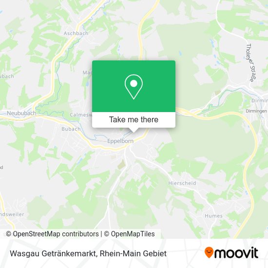 Карта Wasgau Getränkemarkt