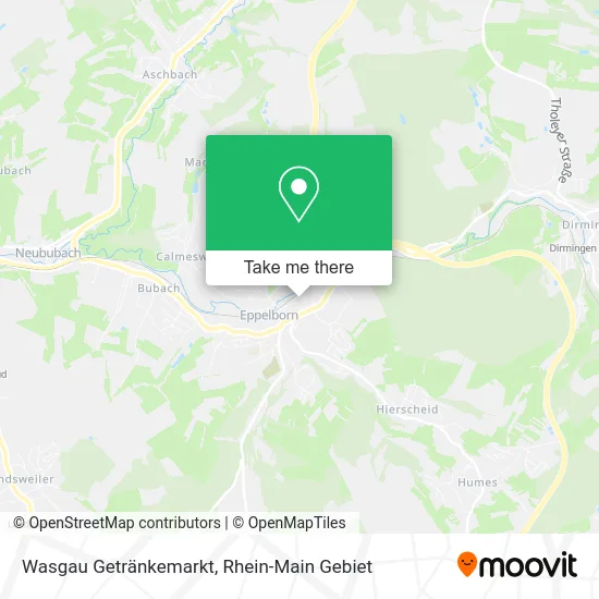 Карта Wasgau Getränkemarkt