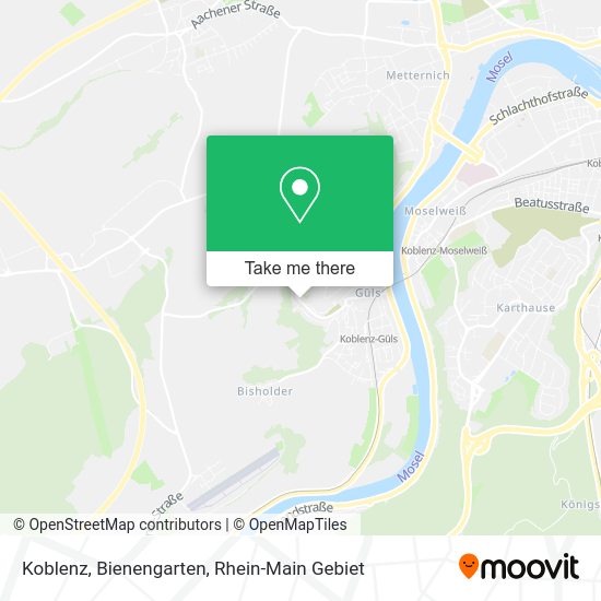 Карта Koblenz, Bienengarten