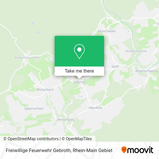 Карта Freiwillige Feuerwehr Gebroth