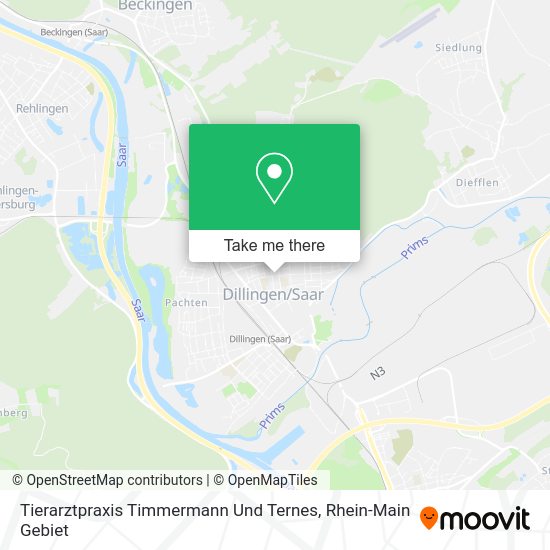 Карта Tierarztpraxis Timmermann Und Ternes