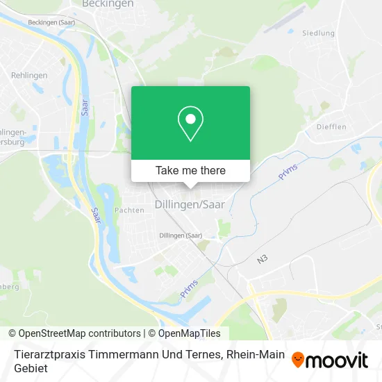 Карта Tierarztpraxis Timmermann Und Ternes