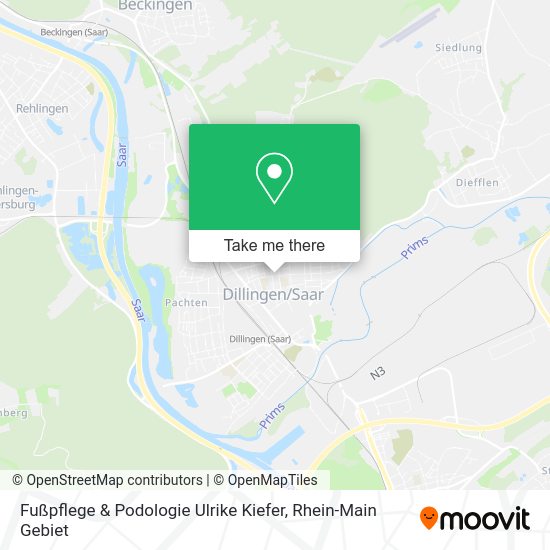 Карта Fußpflege & Podologie Ulrike Kiefer