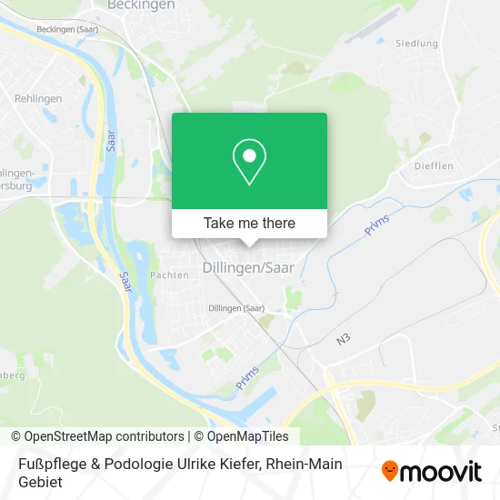 Карта Fußpflege & Podologie Ulrike Kiefer