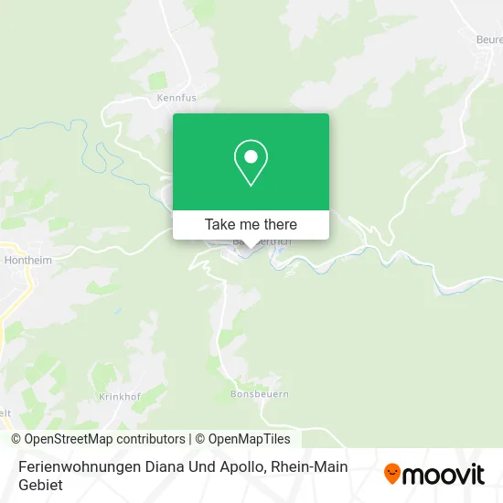 Ferienwohnungen Diana Und Apollo map