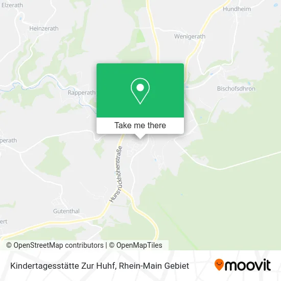 Карта Kindertagesstätte Zur Huhf