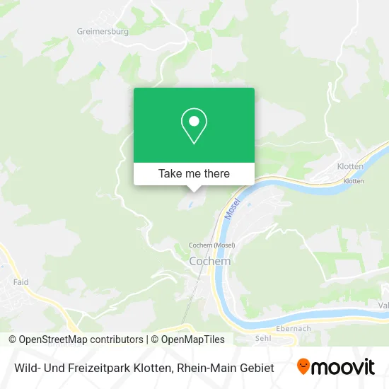 Карта Wild- Und Freizeitpark Klotten